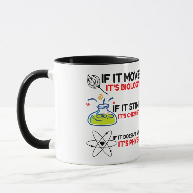 Caneca FÍSICA DA QUÍMICA BIOLÓGICA DA Ciência (Esquerda)