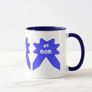 Caneca Fita Azul Mãe x 3