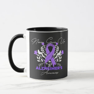 Caneca Fita do Alzheimer combate a demência e consciência