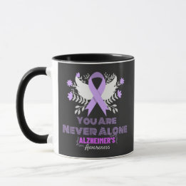 Caneca Fita do Alzheimer combate a demência e consciência