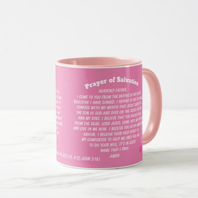 Caneca Fita Rosa de Salva (Frente Esquerda)