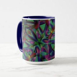 Caneca Fitas entrelaçadas com cores escuras