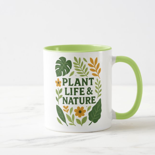 Caneca Fitossanidade e Natureza - Design botânico (Direita)