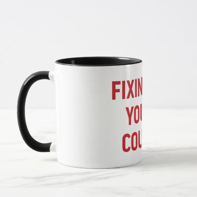 Caneca Fixing what you tube couldn't (Esquerda)