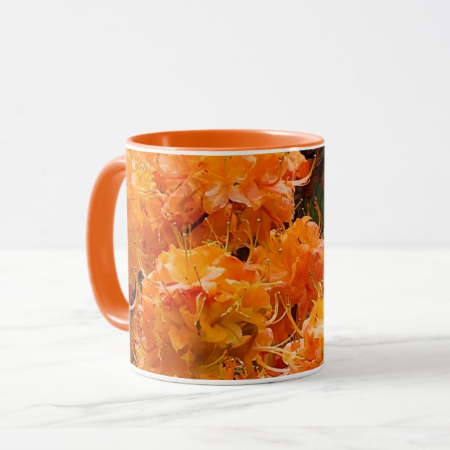 Caneca Flame Azalea Flowers (Frente Esquerda)