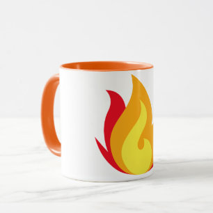 Caneca Flame Emoji Coffee Mug