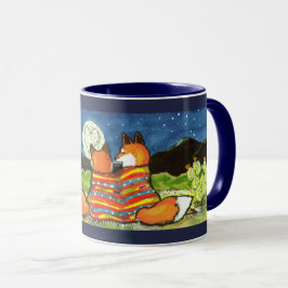 Caneca "Flamin' Love" Red Foxes Fox Romanichel Designer M