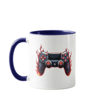 Flaming Game Controller para Gamers de Console