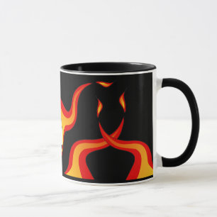 Caneca flaming_soccer_ball - 2