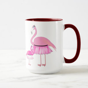 Caneca Flamingo Black 15 oz Ringer Mug