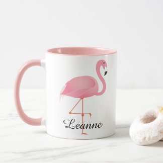 Caneca Flamingo cor-de-rosa