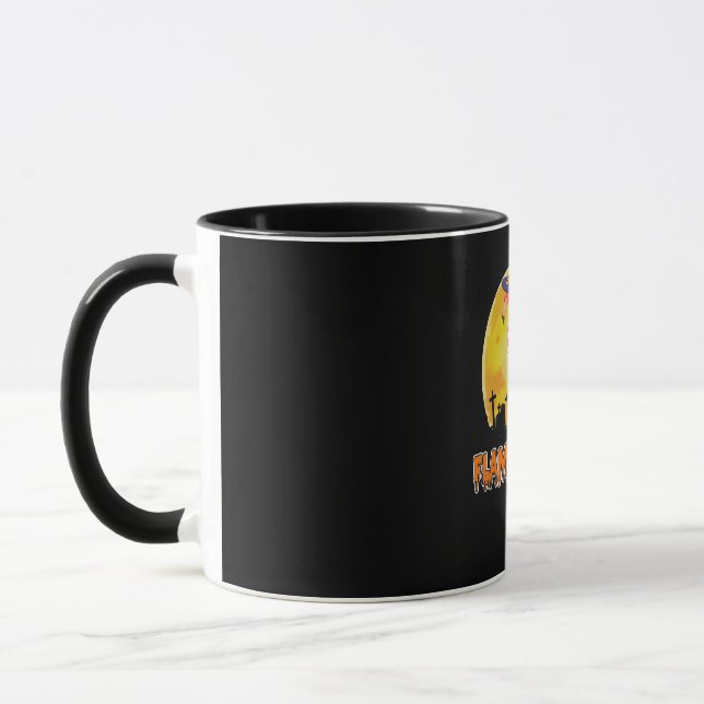 Caneca Flamingo | Flamingobetween Funny Witness Halloween (Esquerda)