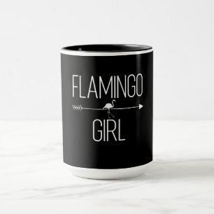 Caneca Flamingo Girl Gift For Women Bird Wading