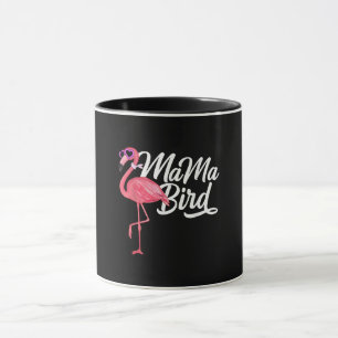 Caneca Flamingo Theme Birthday Gift - Mama Bird Flamingo