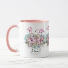 Caneca Flamingos Farewell Adeus Bon Voyage Oferece Amigos