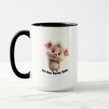 Flauffy Piglet com Olhos Grandes - Seja gentil, vá