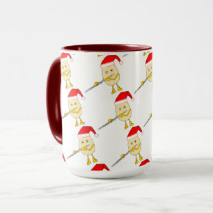 Caneca Flauta de Santa Hat Egghead