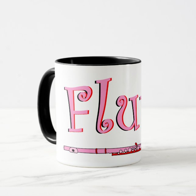 Caneca Flauta Rosa (Frente Esquerda)
