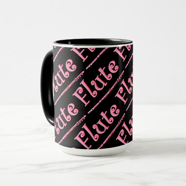 Caneca Flauta Rosa (Frente Esquerda)