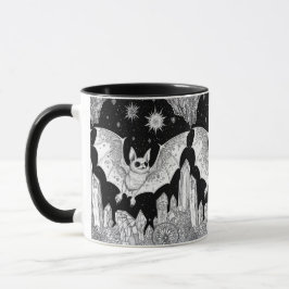 Caneca Fledermaus unter magischem Sternenhimmel