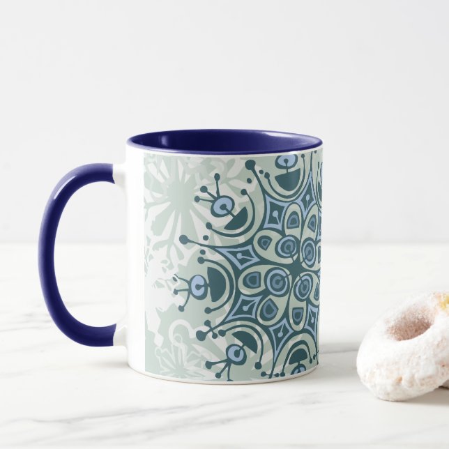 Caneca Floco de neve azul (Com Donut)