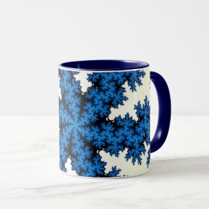 Caneca Floco de neve da China azul