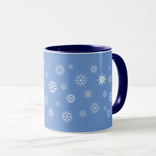 Caneca Flocos de neve (Frente Esquerda)