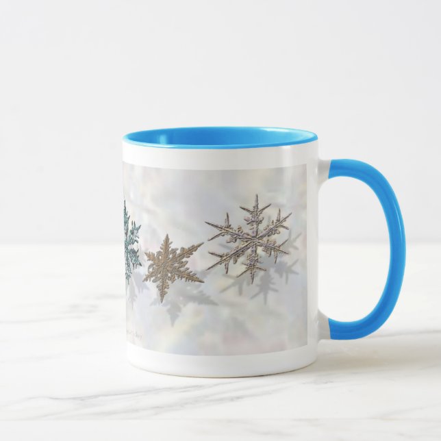 Caneca Flocos de neve cintilantes Drinkware (Direita)