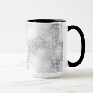 Caneca Flocos de neve e luzes