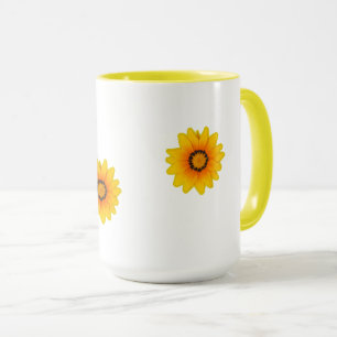 Caneca flor amarela fotografia autoral