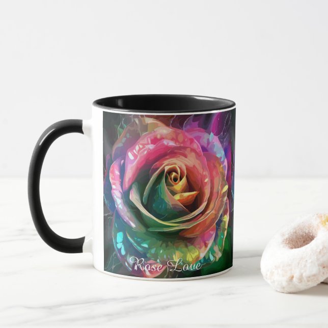 Caneca Flor Celestial: Alienígena Clássica, 325 ml (Com Donut)