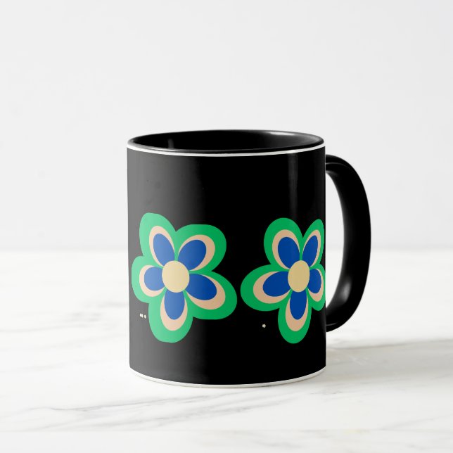 Caneca Flor Colorida (Frente Esquerda)