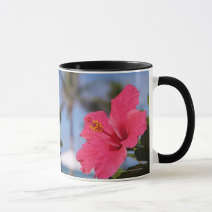 Caneca Flor cor-de-rosa do hibiscus
