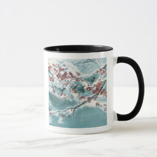 Caneca Flor da ameixa na neve