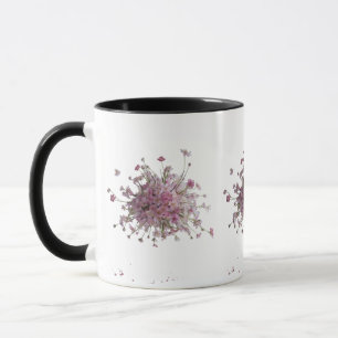 Caneca Flor de Cereja Escamudo - Combo Floral Rosa Elegan