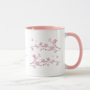 Caneca Flor de Cereja - Transparente