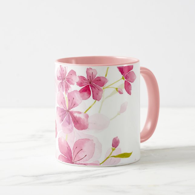 Caneca Flor de cerejeira (Frente Esquerda)