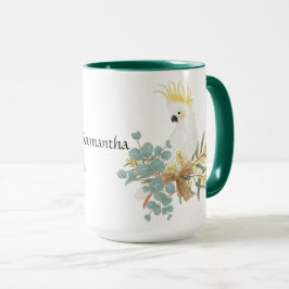 Caneca Flor de Cockatoo Personalizado
