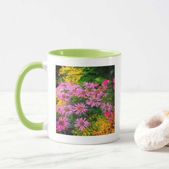 Caneca Flor de cone de jardim (Com Donut)