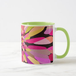 Caneca Flor de Confetti Rosa