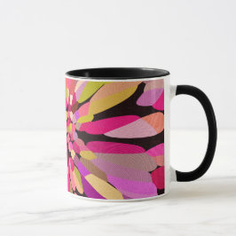 Caneca Flor de Confetti Rosa