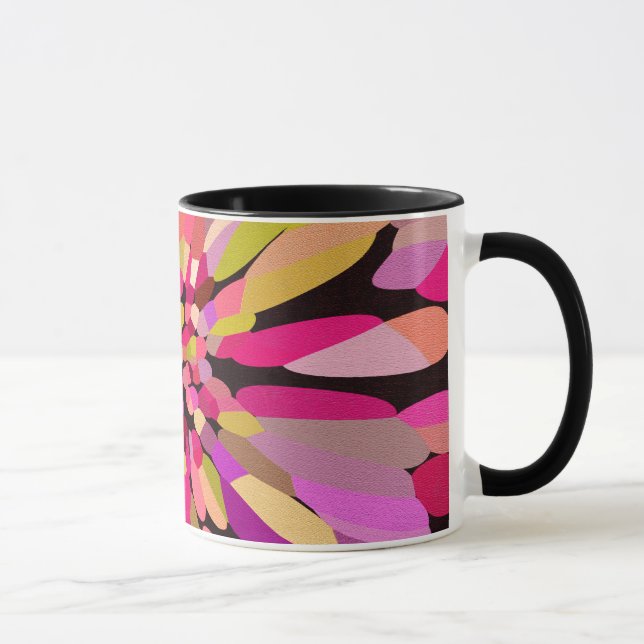 Caneca Flor de Confetti Rosa (Direita)