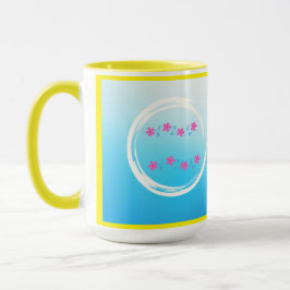 Caneca Flor de gradiente