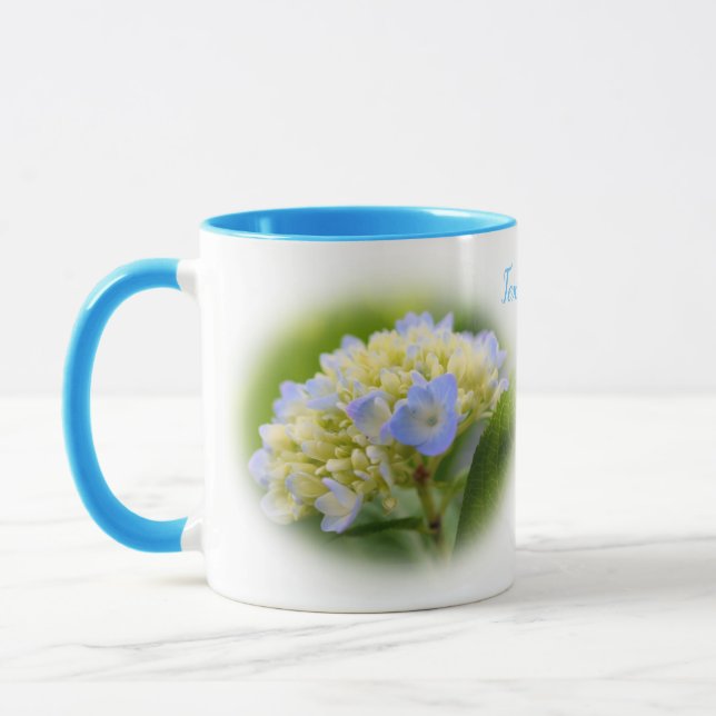 Caneca Flor de Hydrangea Soft Personalizado (Esquerda)