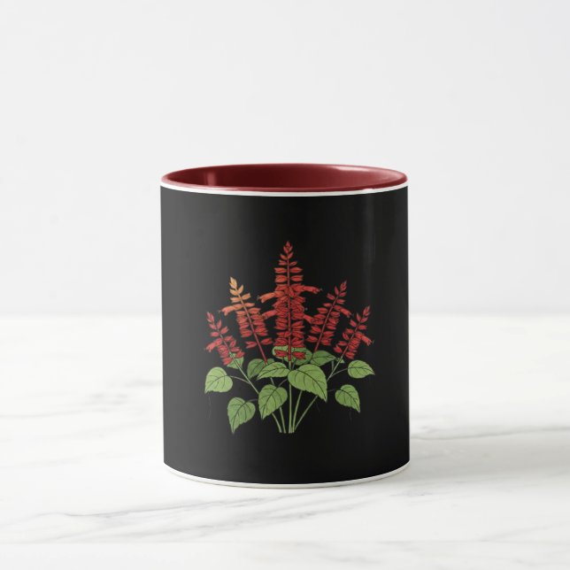 Caneca Flor de Jardim - Salvia Escarlate (Centro)