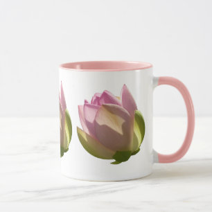 Caneca Flor de Lotus Rosa Brilhante Verão