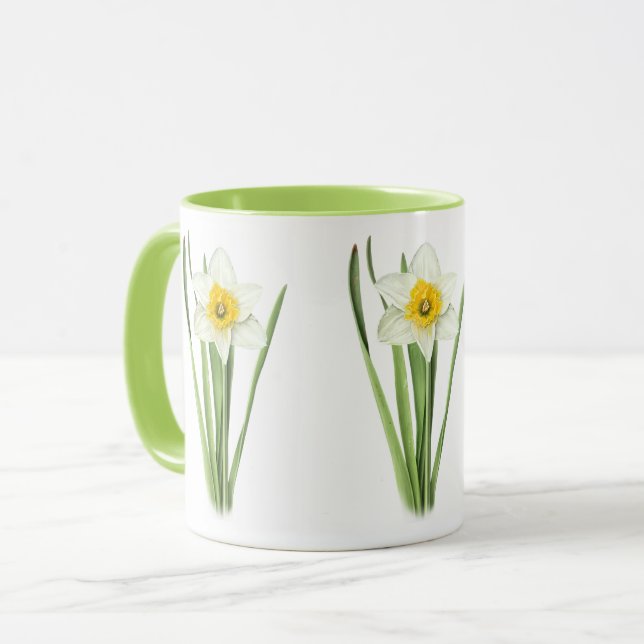 Caneca Flor de Narciso (Frente Esquerda)