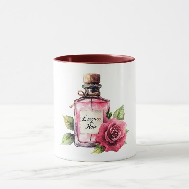 Caneca Flor de Rosa Rosa Romântica (Centro)