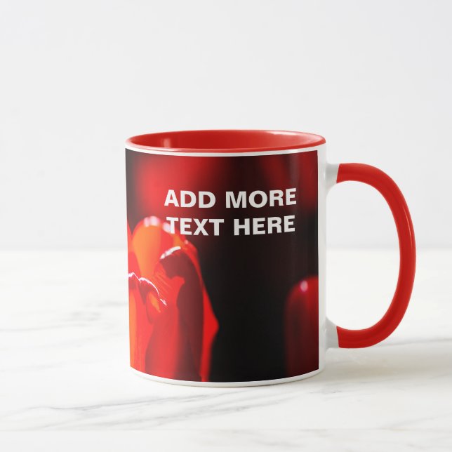 Caneca Flor de Tulipas Vermelhas - Fogo (Direita)
