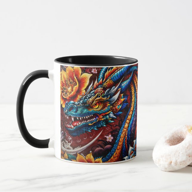 Caneca "Flor do Dragão" (Com Donut)